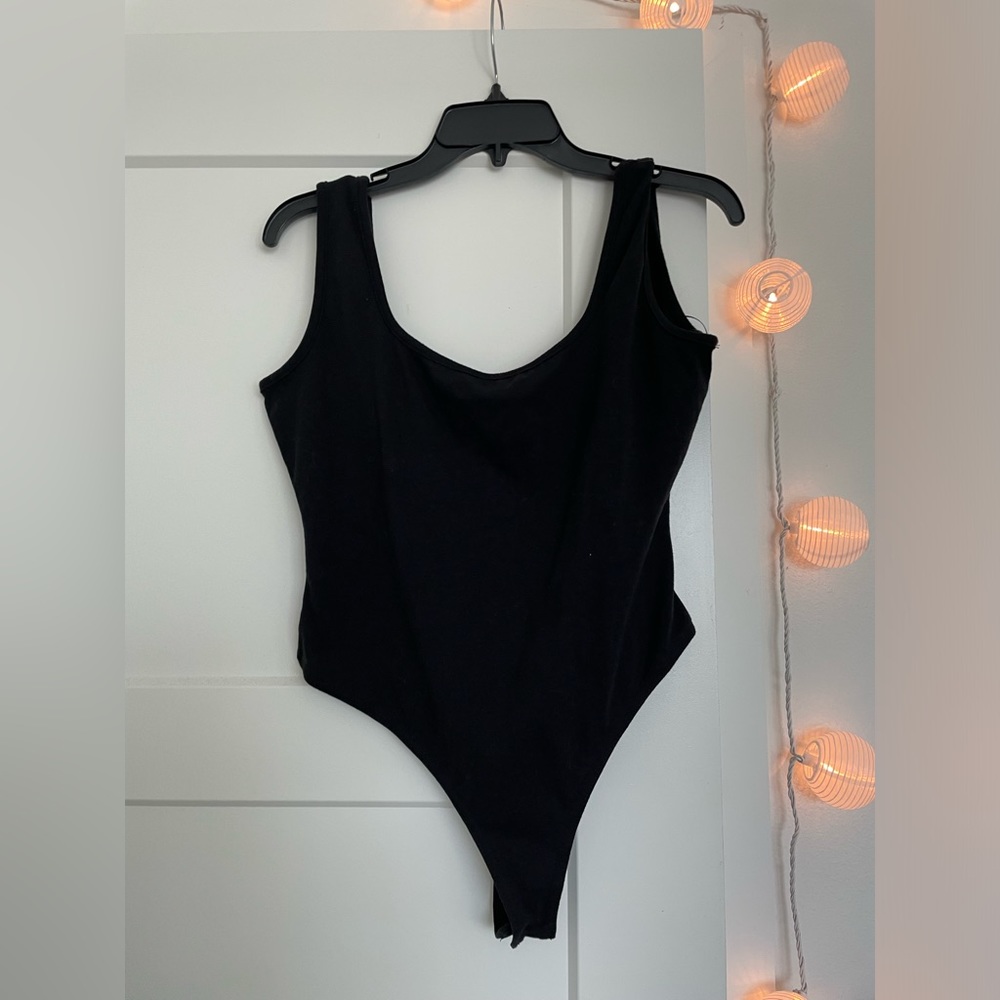 Missguided Plain Black Bodysuit